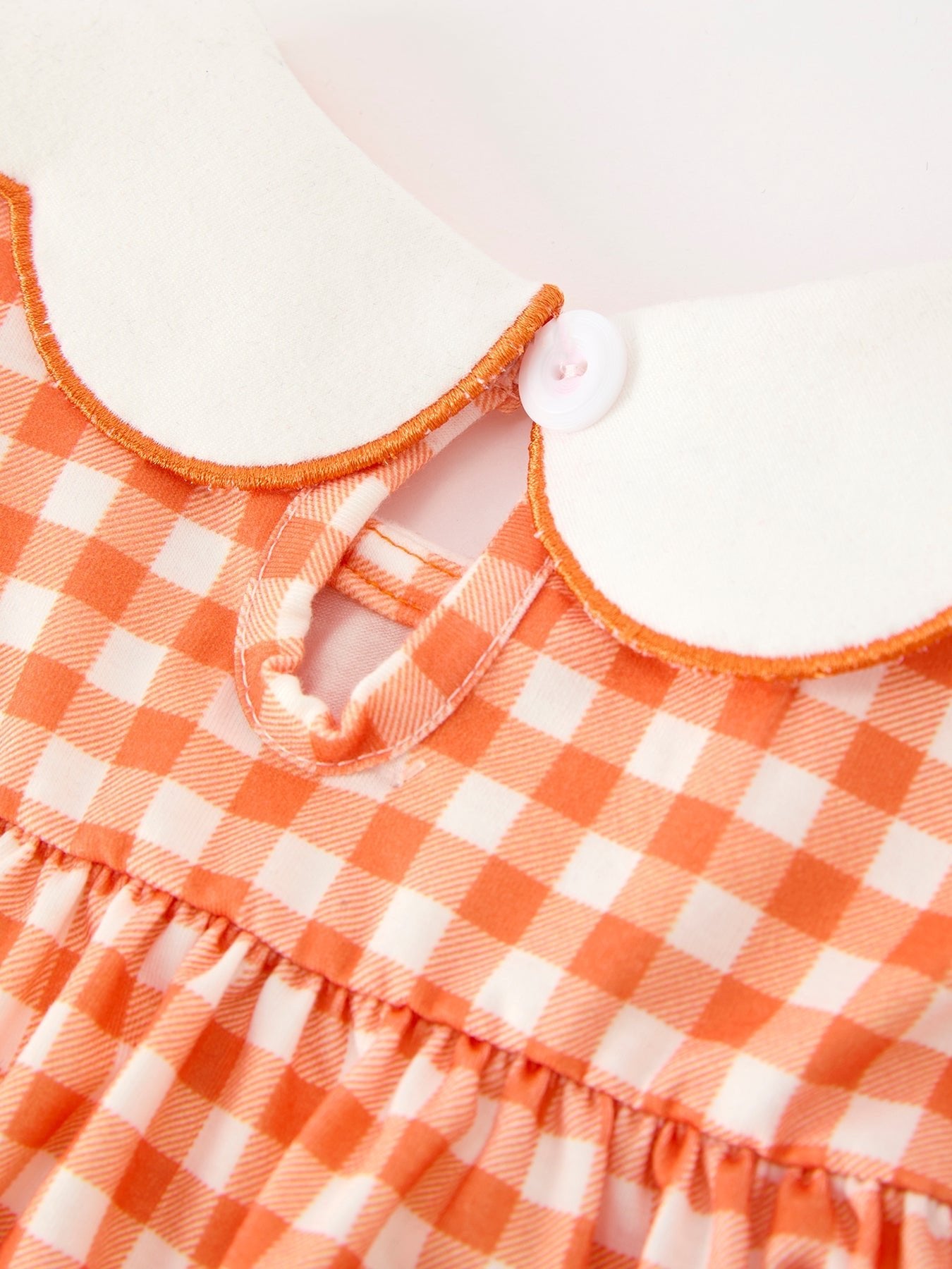 Thanksgiving Halloween Pumpkin Puff Sleeve Girls Bloomer Set - Abbies Place