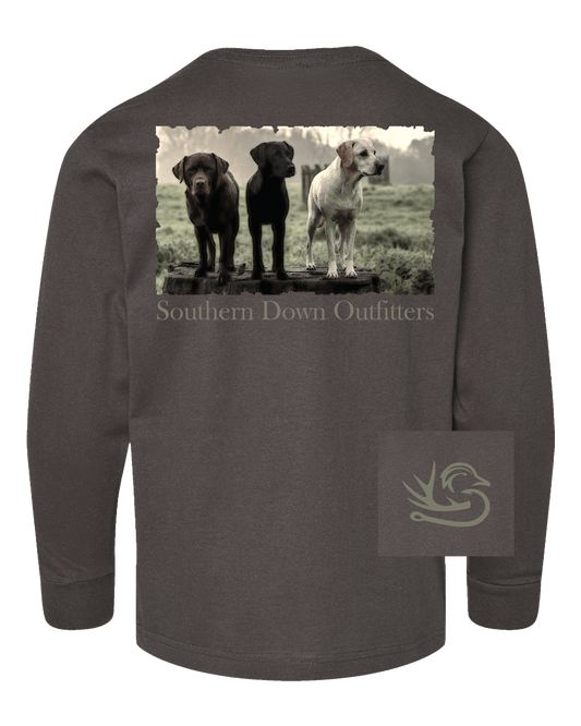 Three Dogs Youth LS Tee - Abbies Place